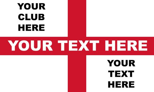 ENGLAND FOOTBALL CUSTOM PRINTED ST GEORGE FLAG | ANY SIZE | ANY CLUB | WORLD CUP — image 1
