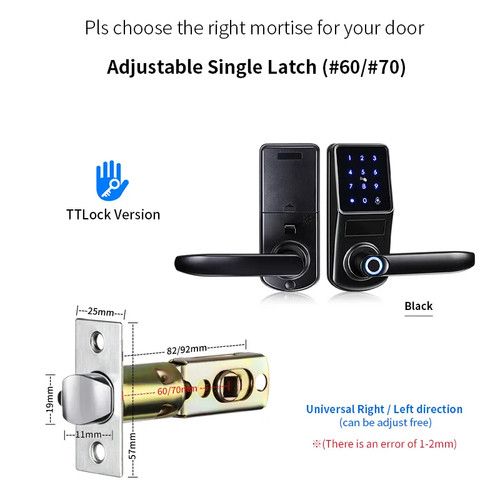 Fingerprint Electronic Door Lock with TT Lock App Smart Lock Digital Safe Keypad