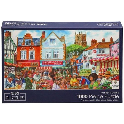 Market Square 1000 piece Jigsaw Puzzle - New, sealed & Free postage!