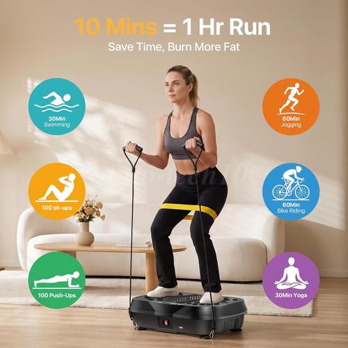 Power Vibration Plate Exercise Body Shaker Massager Vibrating Machine Platform — image 10