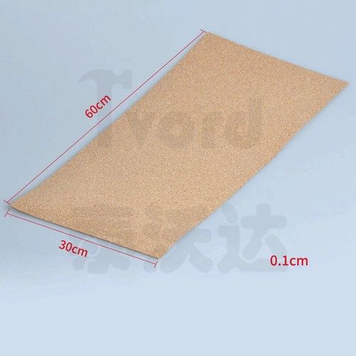 Cork Sheet Roll High Density Landscape Mats Model Railway 300mm Width 1mm Thick