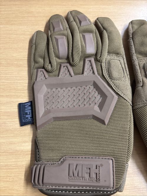 MFH Defence Tactical Action Gloves Size Medium Reinforced Knuckles — image 2