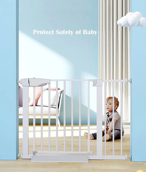 ABS Baby Safety Gate With Auto Close Hold Open Features Door Size - 76cm to 83cm — image 4