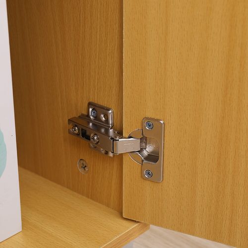 Beech Wood Storage Cabinet 2 Door Lockable Filing Cupboard Tool Shoe — image 5