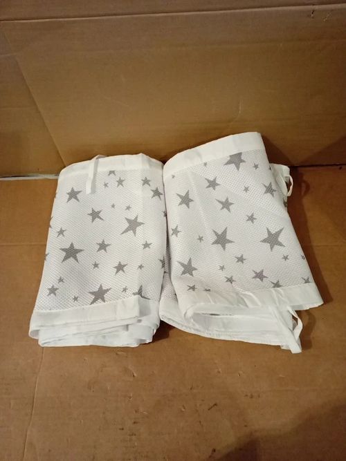 Wyswyg Breathable Mesh Cot Bumper 2 Pieces Adjustable Baby Cot Bumper Set New — image 2