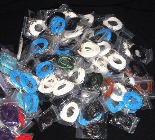 775 pcs Fabric Necklaces Mixed 17.5" - Organza Cord Huge Job Lot Wholesale Bulk — image 7