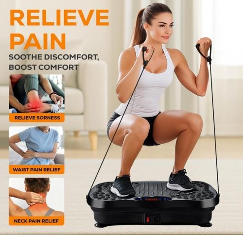 Power Vibration Plate Exercise Body Shaker Massager Vibrating Machine Platform — image 10
