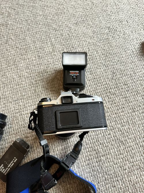 PENTAX ME Super - Black SLR Film Camera with Lens, Flash and Accessories — image 7