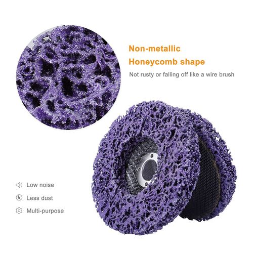 5Pc 4" Poly Strip Disc Abrasive Wheel Paint Rust Removal Cleaner for Rotary Tool — image 4