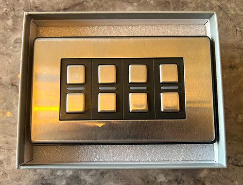 Lightwave RF Gen 2 Smart Dimmer 4 Gang - Stainless Steel