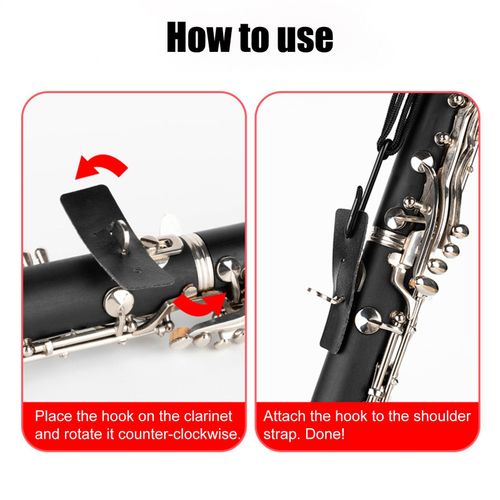 Clarinet Neck Strap Adjustable Ergonomic Pad Support Alto Saxophone Neck — image 11