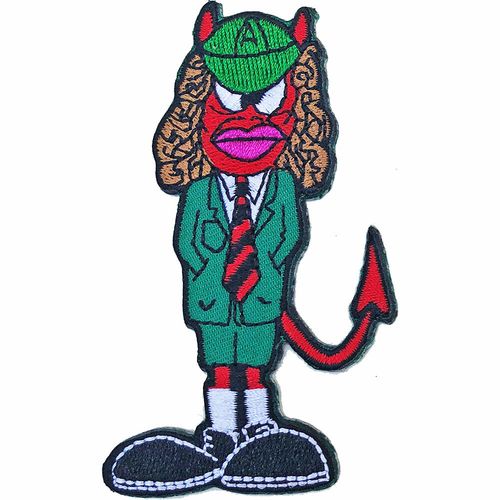 AC/DC Angus Devil Woven Sew Or Iron On Shaped Patch Officially Licensed — image 3