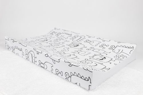 Anti Roll Changing Mat Monsters -  Padded Waterproof Soft & Wipe Clean — image 7