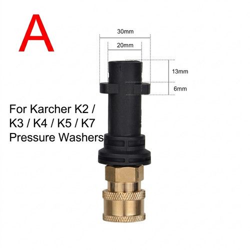 Quick Release Pressure Washer Gun Adapter For Karcher K2-K7 To 1/4"Quick Connect