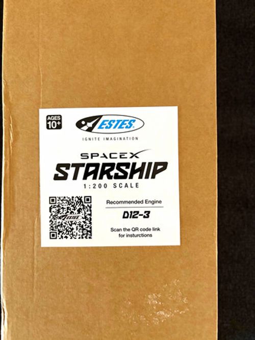 RARE LIMITED RUN Estes SpaceX Starship 1:200 Scale Model Rocket Kit