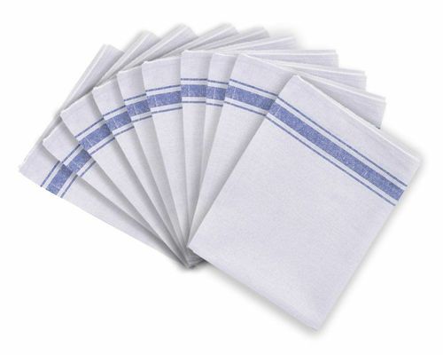 Pack of 20 Cotton Catering Tea Towels Kitchen Restaurant Bar Glass Cloths — image 1