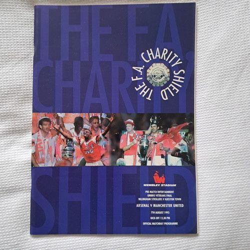 1993 CHARITY SHIELD - ARSENAL V. MANCHESTER UNITED - 7.8.93