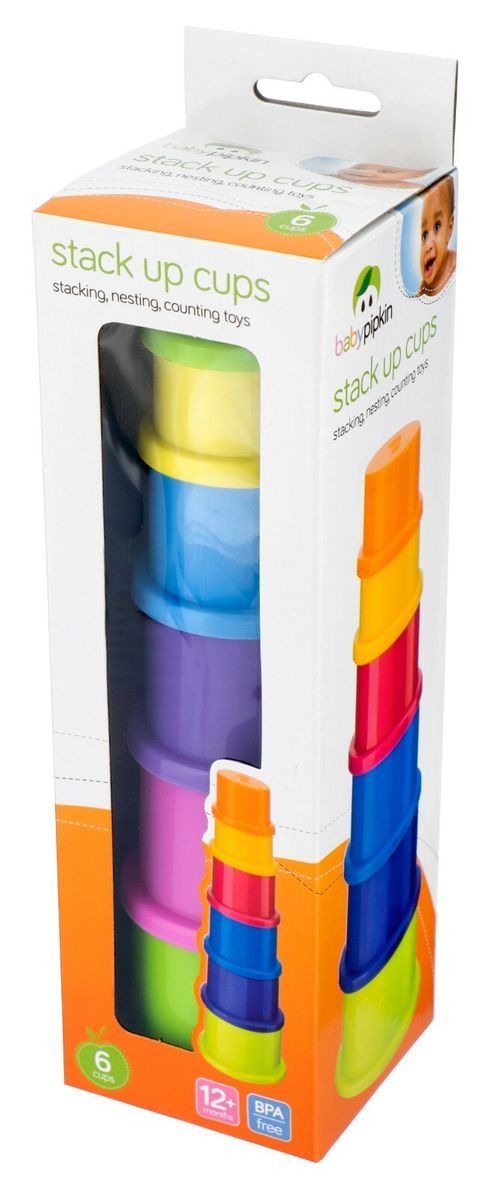 6pcs Stacking Cups Baby Toddler Toys Colourful Building Blocks Nesting Sorting — image 4