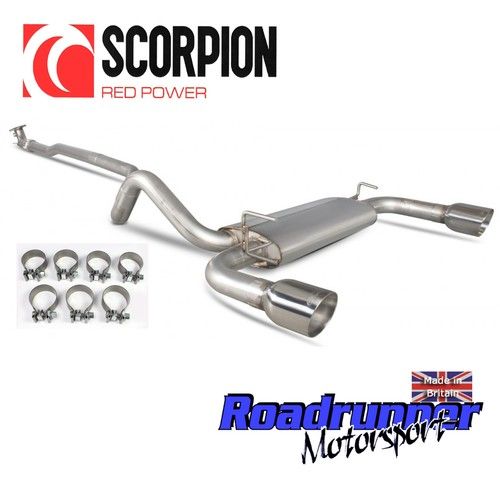 Scorpion Exhaust Fiat 500 595 695 Abarth Cat Back Non Resonated System SFT005