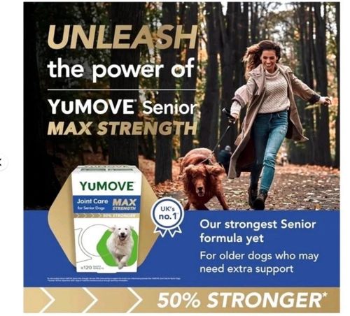 YuMOVE Senior Dog MAX Strength Joint Supplement Lintbells- 120 Tablets — image 2