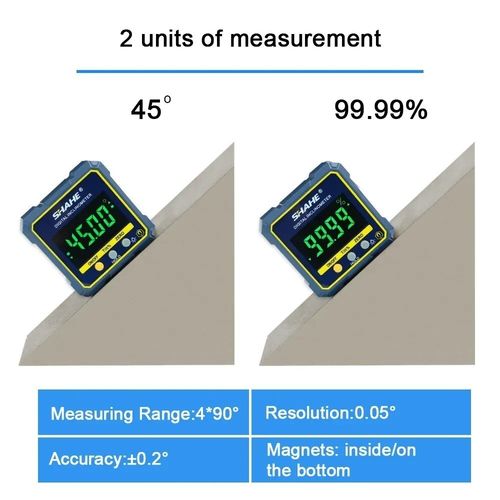 360° Magnetic Digital Protractor Angle Finder Gauge Inclinometer Level Meter — image 3
