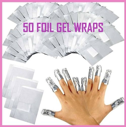 NAIL FOIL GEL WRAPS POLISH REMOVER SOAK OFF UV LED ACRYLIC REMOVAL *NO ACETONE* 