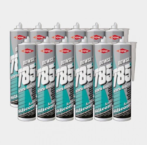 Dowsil 785+ Silicone Sealant White Pack of 12 — image 1