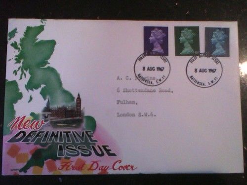 1967 New Definitive GB First Day of Use Issue Cover
