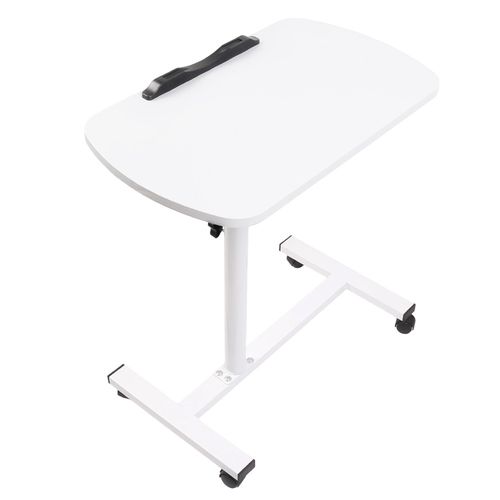 Adjustable Overbed Table Over Hospital Bed Tray with Wheels for Home Use or — image 12