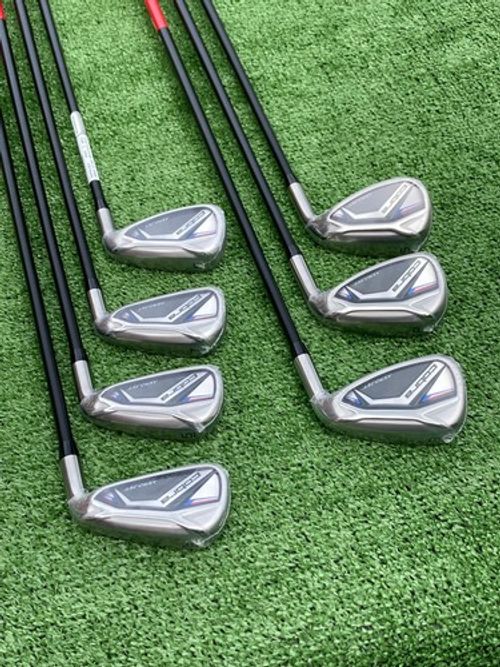 Brand New Cobra Aerojet Irons 5-SW Senior Flex KBS 65 Graphite Shaft Right Hand