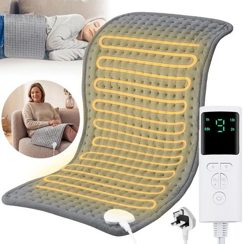 9 Mode Electric Heat Pad Adjustable Heating Mat Warmer Blanket Back Pain Relief