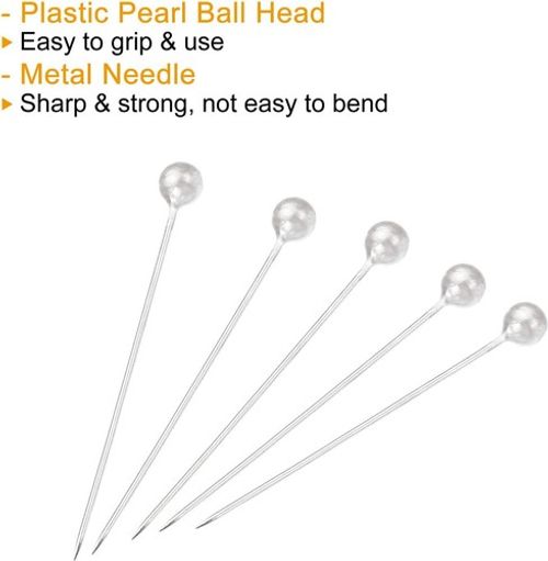 Sewing Pins Multicolor Head Pins Straight for Dressmaker Jewelery Decoration