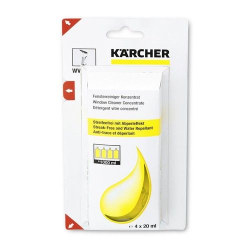 Karcher 6.295-302.0 Window Vac WV Cleaner Concentrate 4 x 20ml Sachets Capsules