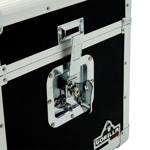 Gorilla LP100 12" Vinyl Record Storage Box Flight Carry Case Holds 100 (Black) — image 6