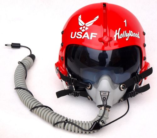 USAF Thunderbirds beautiful full size replica flight helmet and oxygen mask — image 3