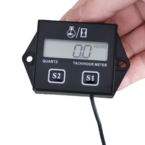 Inductive Engine RPM Meter Engine Tach Hour Meter Digital Tachometer Gauge — image 6