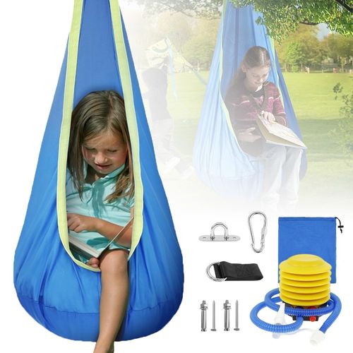 Hammock Swing, Pod Swing Chair, Hanging Swing Seat for Indoor Outdoor Use — image 2