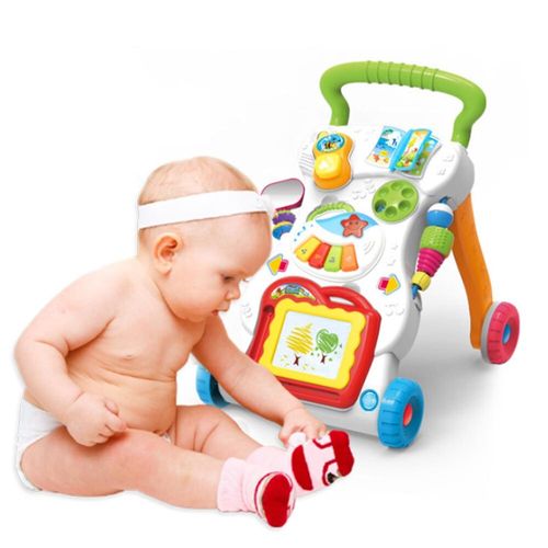 2in1 Baby Walker First Steps Activity Bouncer Musical Toys Car Along Ride On  Go — image 10