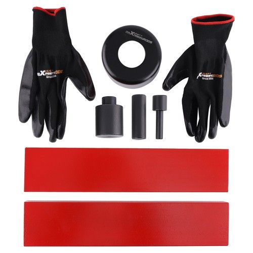 6PC Press Accessory Kit For 50T Hydraulic Press Carbon Steel Plates Punches