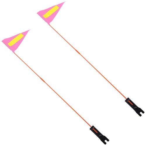 High Visibility Pink Reflective Bike Flag Durable Reusable Safety Flag for Kids