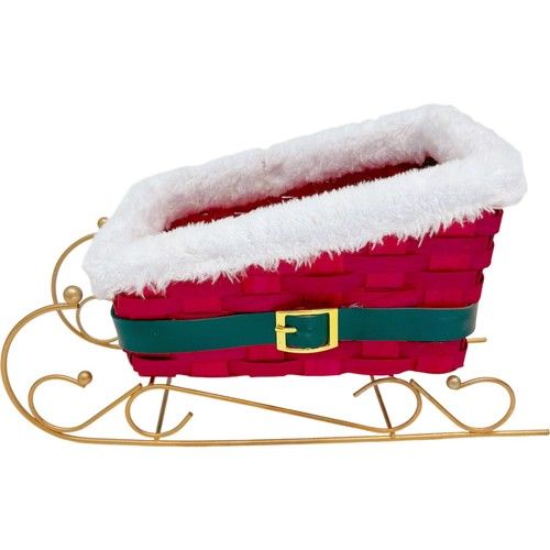 Christmas Santa Sleigh Gift Basket - Novelty Xmas Hamper, Christmas Eve Box