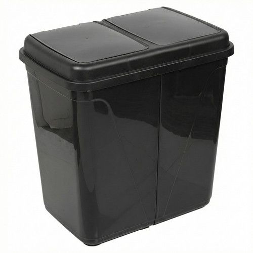 60/90L Double Kitchen Recycling Laundry Duo Bin Garbage Under Cabinet Trash Can