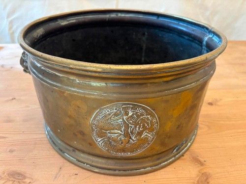 Antique  Brass Jardiniere  Planter (30cm)