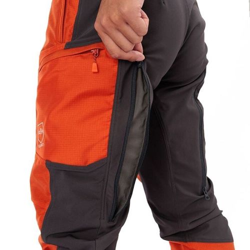 Mont-Bell Logger Pants Orange Chainsaw Safety Trousers — image 3