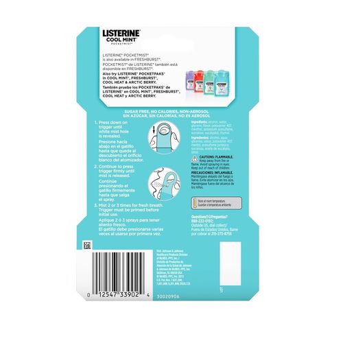 Listerine Pocketmist Cool Mint 2 Count — image 8