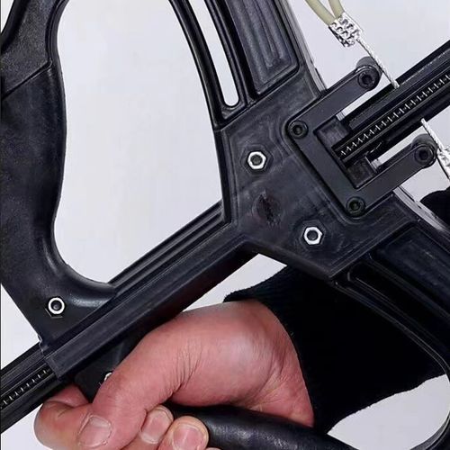 Mini Compound Bow Mechanical Iron Sight Ball Launcher Rapid Steel Balls Shooting — image 12