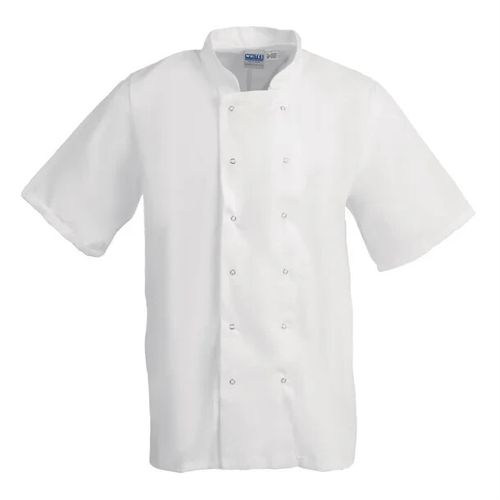 White Chefs Jacket Boston Unisex Short Sleeve Professional Kitchen Uniform — image 4