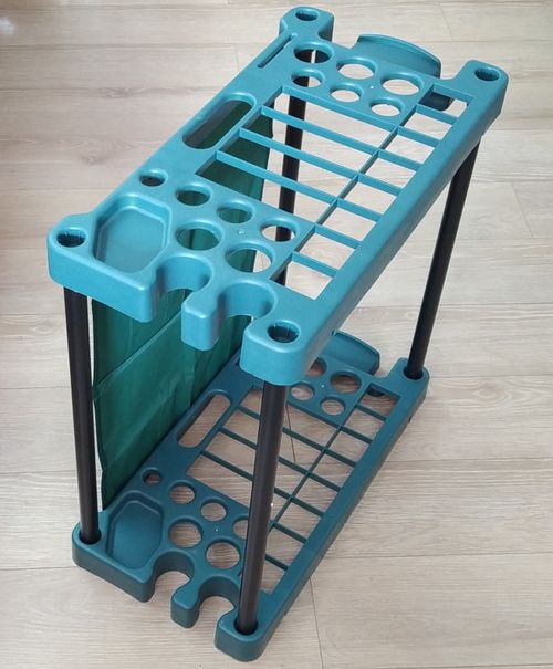 Heavy Duty Garden Tool Organizer Rack Storage Holder Rake Garage Equipments UK — image 14