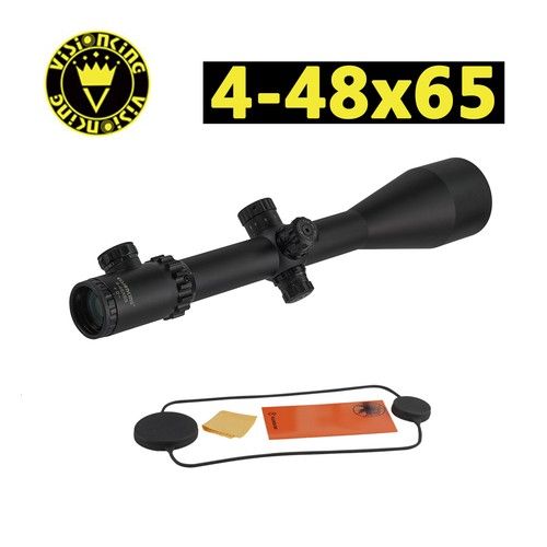 Visionking 4-48x65 Wide Field of View Mil-dot R/G Reticle Rifle Scope Tactical