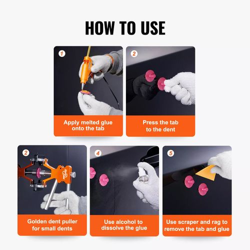 PDR Car Body Glue Puller Tabs Pulling Paintless Dent Repair Removal PDR Tool Kit — image 15